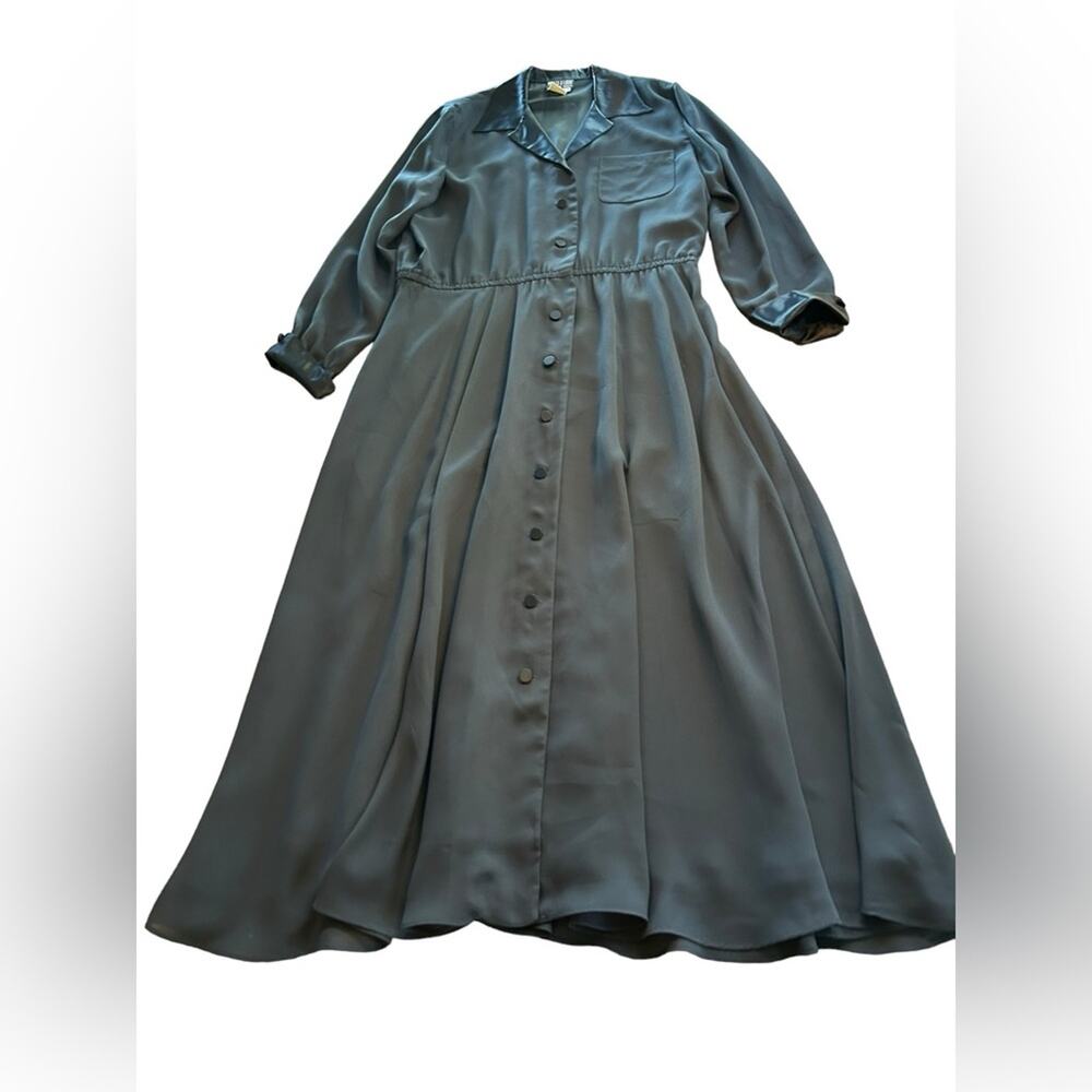 Rare Vintage Myles Studio For The Warrens Classic Elegant Black Dress-Size 14 - Picture 12 of 16